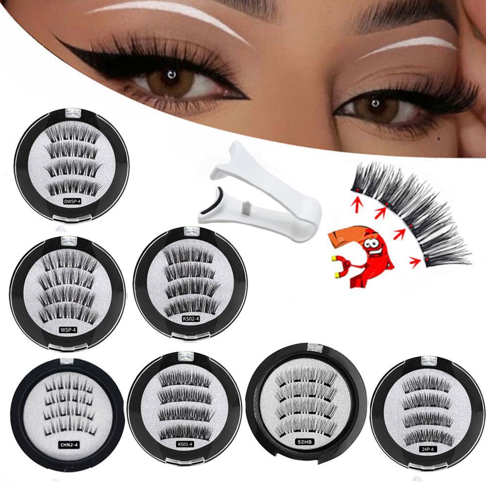 Eyelash Extension Equipment - 2 Pair 3D Magnetic False Eyelashes