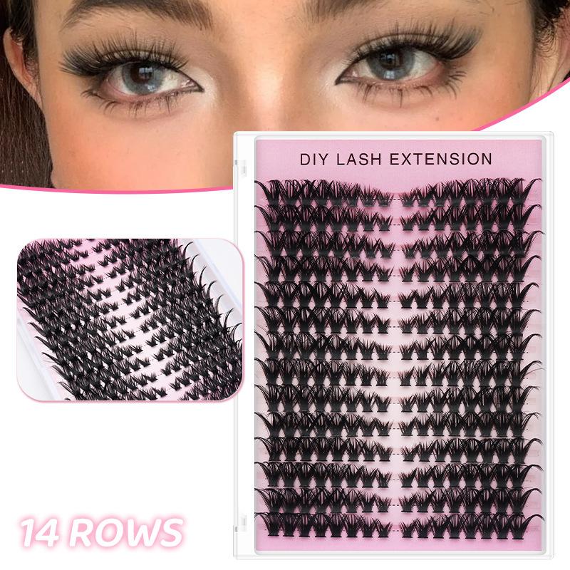20pcs DIY False Eyelash Extens - огляд і ціна Eyelash Extension Natural Look