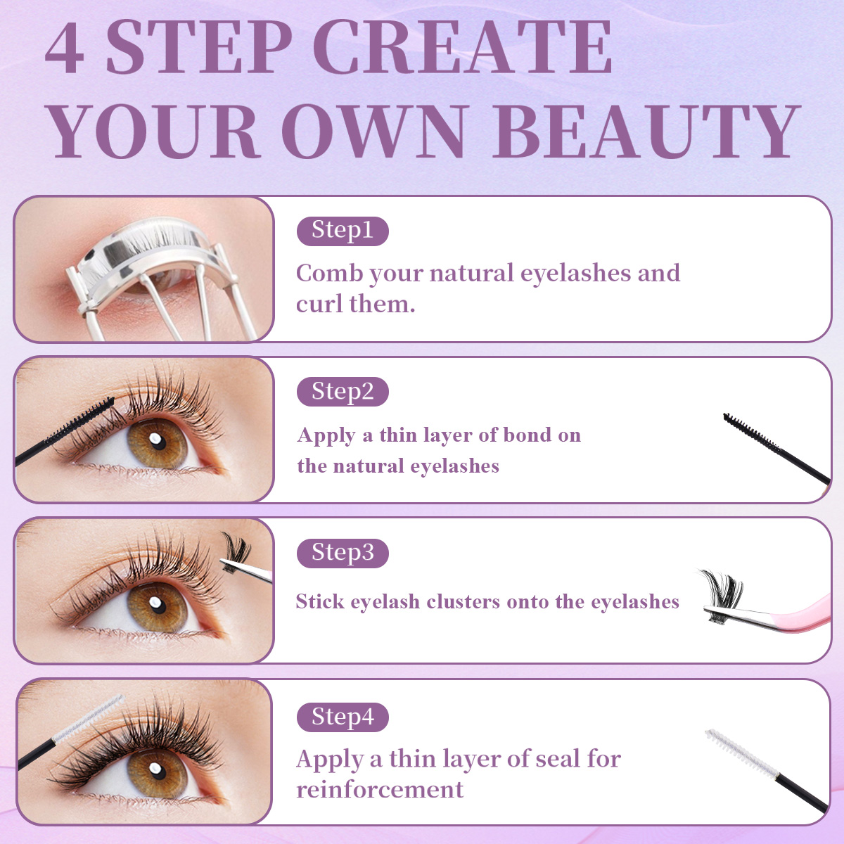 Individual False Eyelashes Mix - огляд і ціна Eyelash Extension Equipment