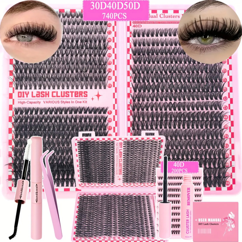740/200pcsCluster Eyelash Exte - огляд і ціна Eyelash Extension Equipment