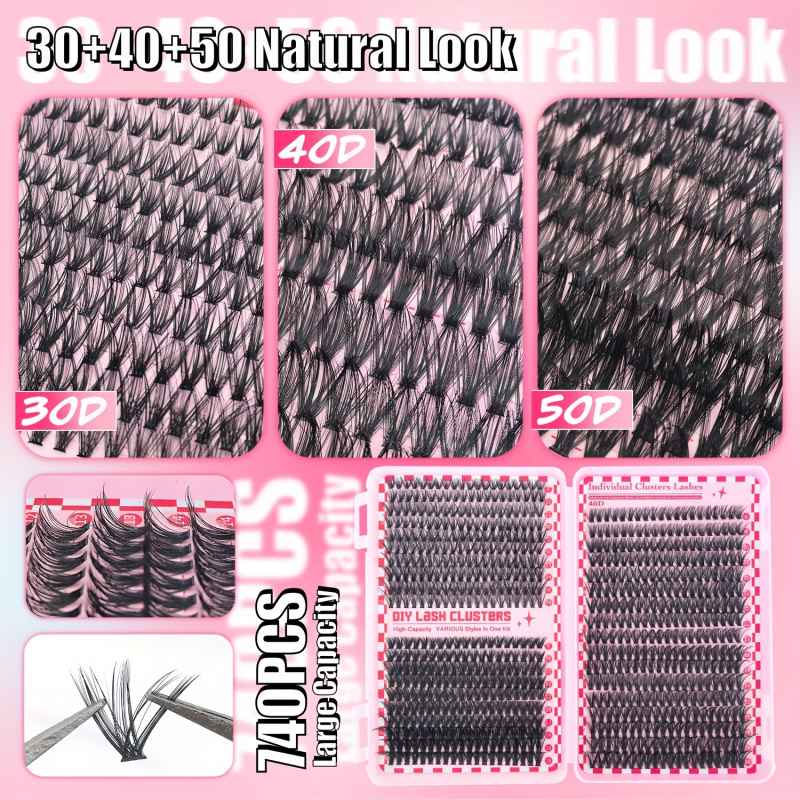 740/200pcsCluster Eyelash Exte - огляд і ціна Eyelash Extension Equipment