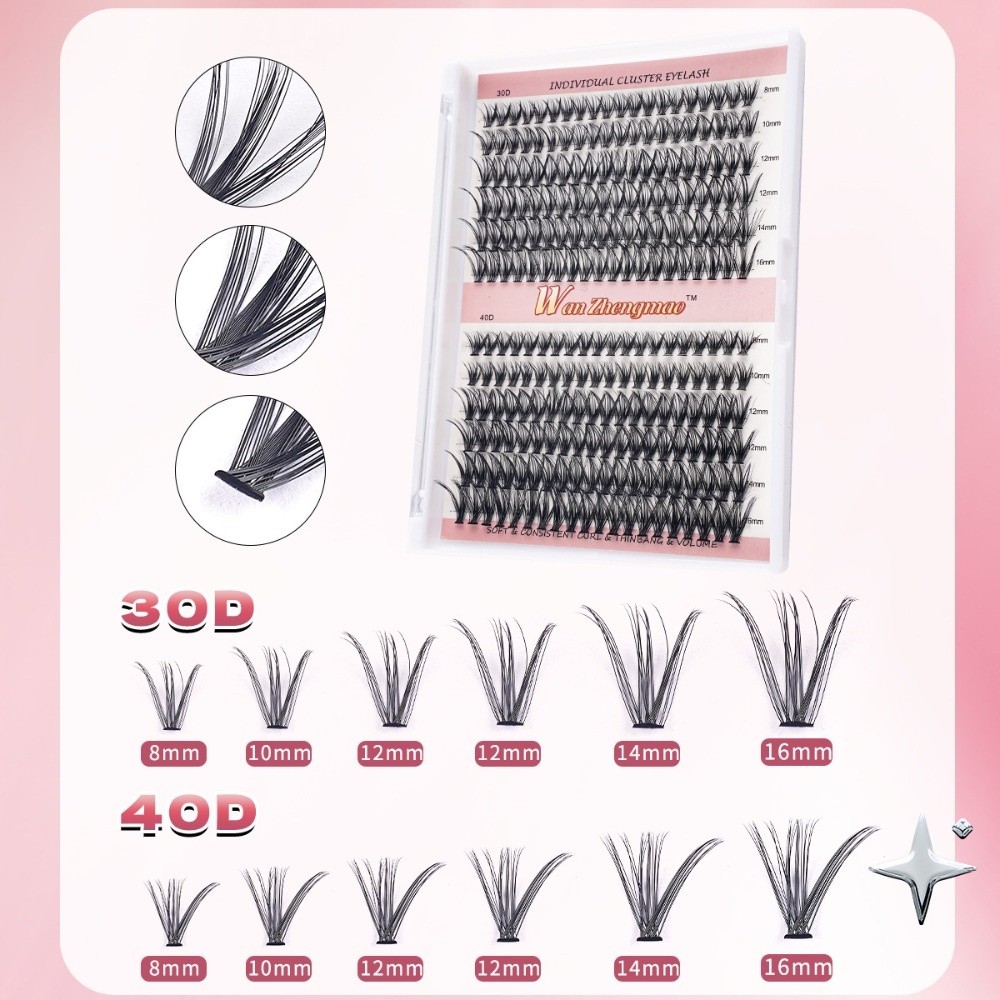 8-16mm Length False Eyelashes  - огляд і ціна Eyelash Extension Natural Look