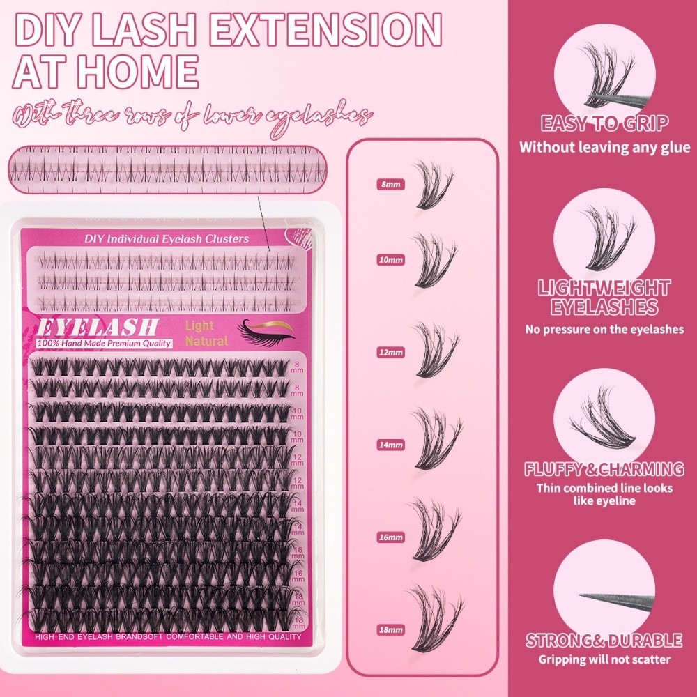 8-18mm Length False Eyelashes  - огляд і ціна Eyelash Extension Natural Look
